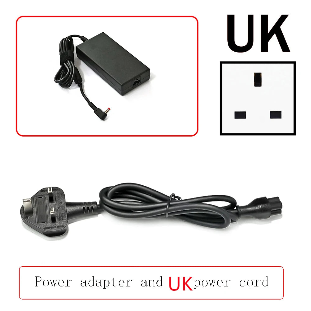 19.5V 9.23A 180W AC Power Adapter Charger For Acer Predator Helios 300 G3-571-73H3 G3-572-763V Gaming Laptop PC ADP-180MB K