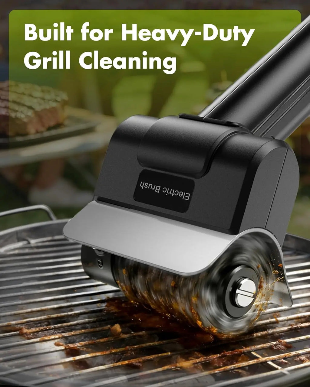 Electric Stainless Steel BBQ Brush Rechargeable Wireless Cleaning Brush Outdoor Cleaning Brush Grill Brush