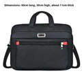 Mens Business Briefcase Large Capacity Multiple Pockets Laptop Compartment Portable Shoulder Bag for Travel Office Daily Use