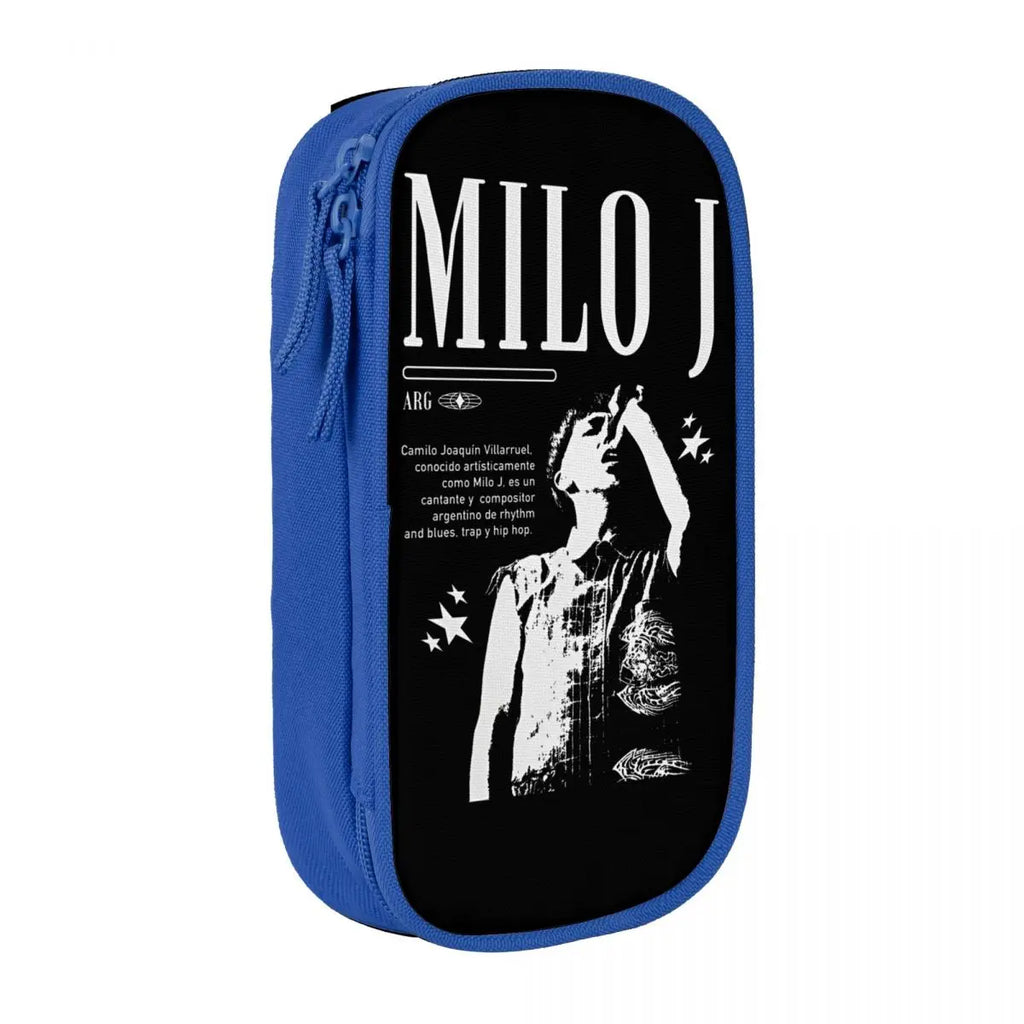 Cute Rapper Milo J Pencil Case Singer 166 Pencilcases Pen Holder for Girls Boys Large Storage Bag Office Zipper Stationery
