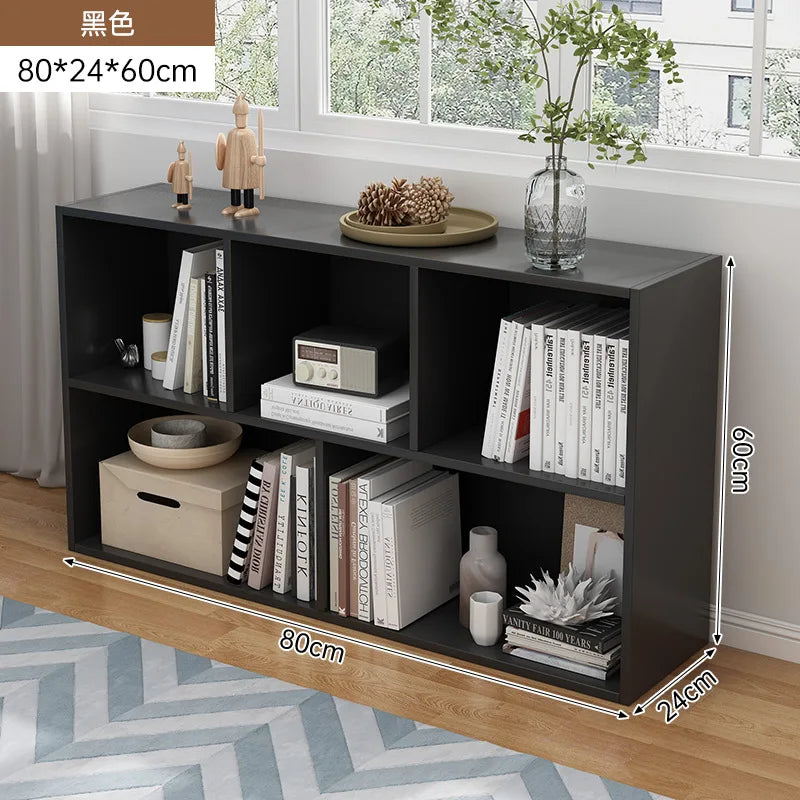Kalek lattice cabinet free combination bookshelf floor shelf household living room wall low cabinet bookcase eight cabinets