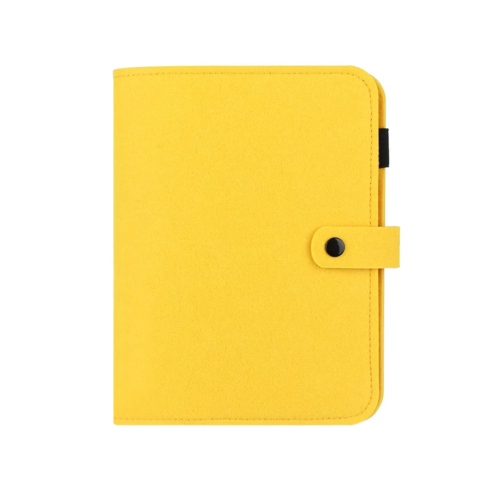 A5 A6 New Office Supplies Stationery Travel Diary Portable Diary Felt Notebook Felt Shell Ring Binder