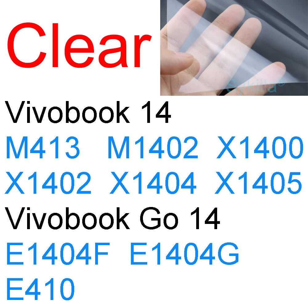 Screen Protector for ASUS Vivobook N6506 S5506 S5507 M5506 M5606 S5406 M5406 M7601 M7600 N7600 HD Clear Matte Frosted Skin Film