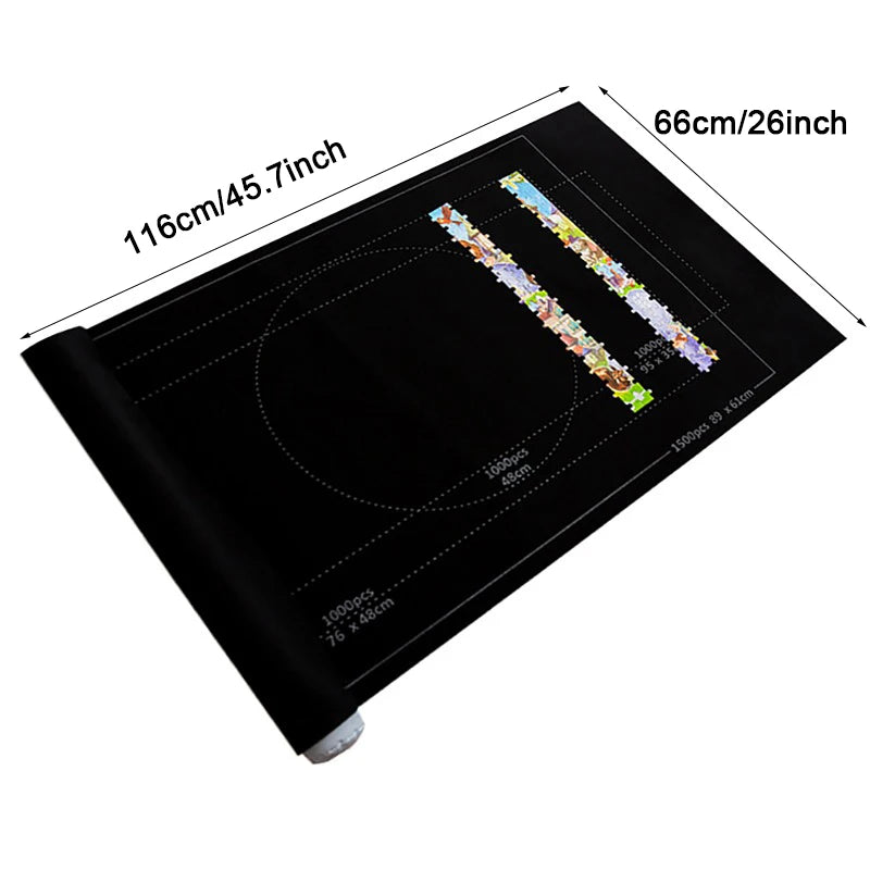 Puzzles Pad Jigsaw Roll Felt Mat Playmat Puzzles Blanket For Up To 1500 Pcs Puzzle Accessories New Portable Travel Mat