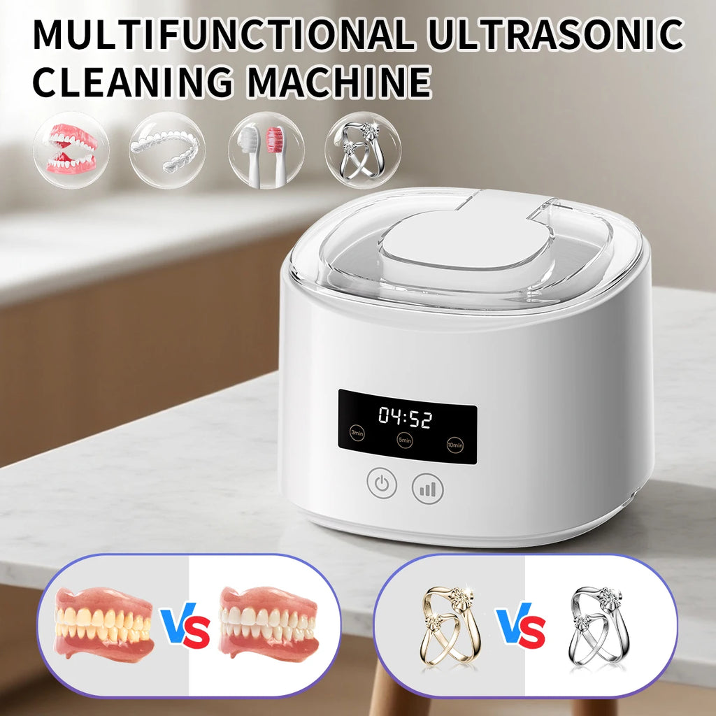 HOMEFISH  Cleaner Multi-Function USB Electric Cleaning Machine for Denture Braces Invisible Retainer Dental Care Box