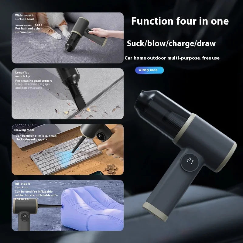2990000pa Handheld Car Wireless Vacuum Cleaner 4-in-1 Suction Blowing Charging Pumping Two-gear Adjustment Vacuum Cleaner 2026