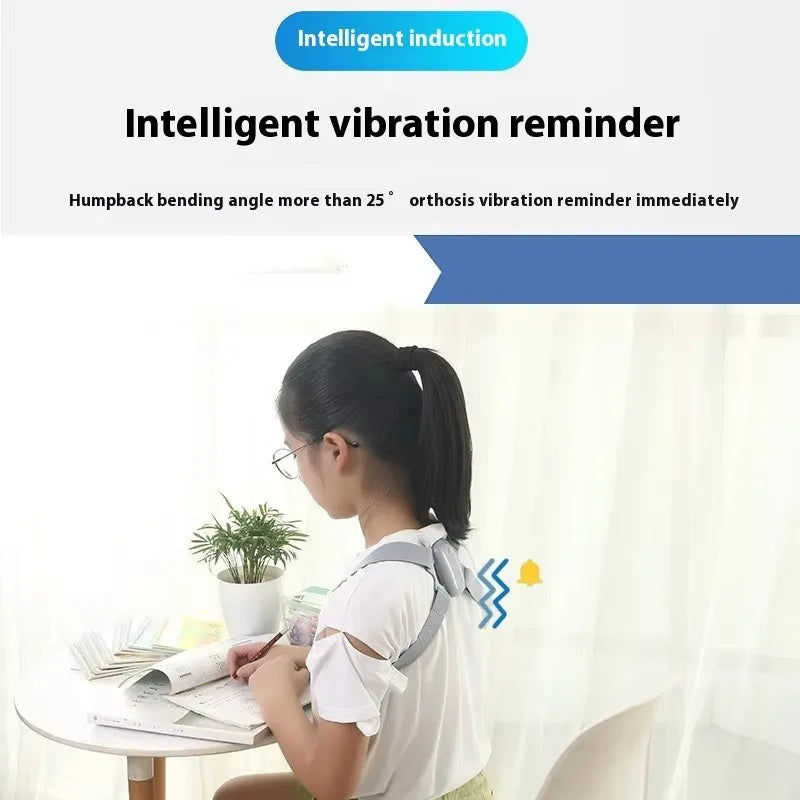 2026 New Smart Posture Corrector Rechargeable Back Brace 8 Shape Vibration Reminder 400mAh Battery for Work Study Office Home