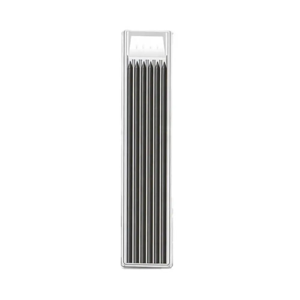 2.8mm Woodworking Pencil Deep Hole Marking Long Head Solid Carpenter Pencil Built-in Sharpener Metal Woodworking Marking Tool