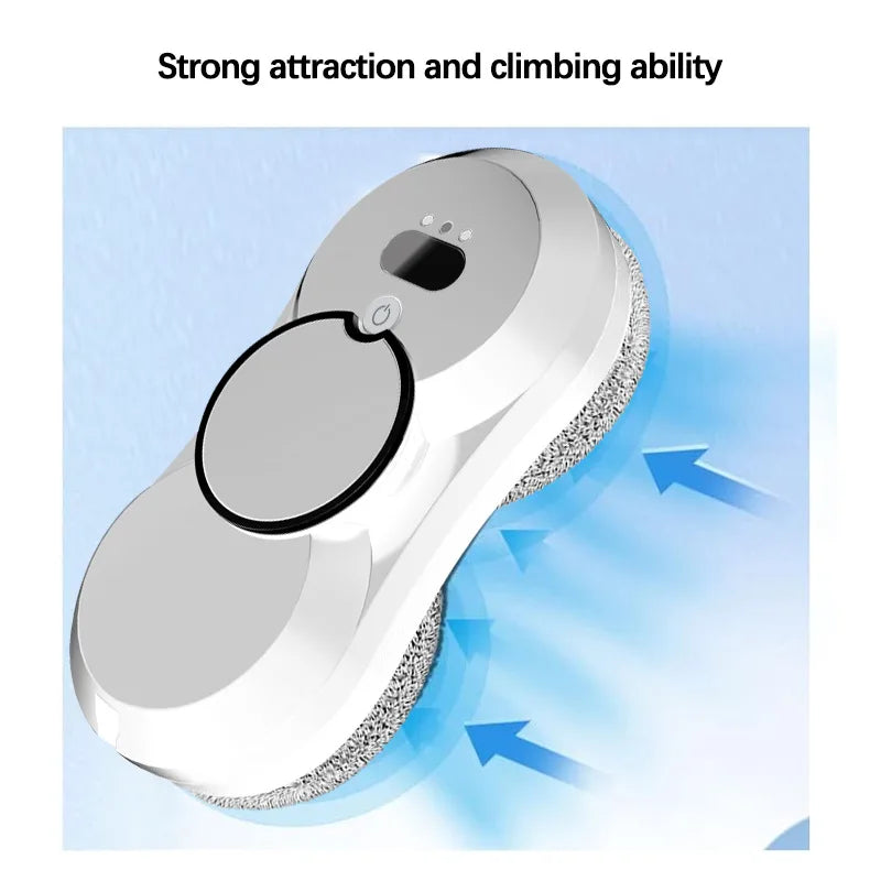 Smart Window Cleaning Robot Auto-Spray Electric Glass Cleaner with Remote Control 2800Pa Strong Suction for Home & High-Rise