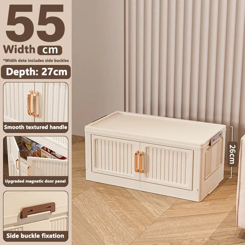 Thickened MultiFunctional Storage Cabinet with Double Doors for Home Living Room Multiple Layers Room Organizer for Miscellaneou