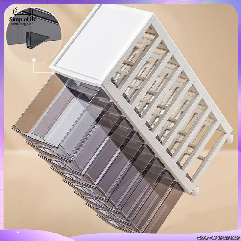 Moisture Proof File Cabinet for Students Office Storage Bin Anti Slip A4 Drawer Wear Resistant Stationery Rack Durable