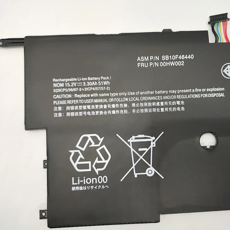 Damaite 00HW002 45N1700 Laptop Battery For Lenovo ThinkPad X1 Carbon Gen3 2015 X1 Carbon 2014 Gen2 45N1701 45N1702 00HW003