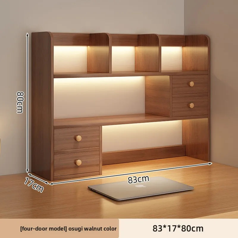 New Model Desktop Bookshelf Shelf Bedroom Office Table Small Multi-layer Shelf Living Room Desk Storage Simple Bookcase Factory