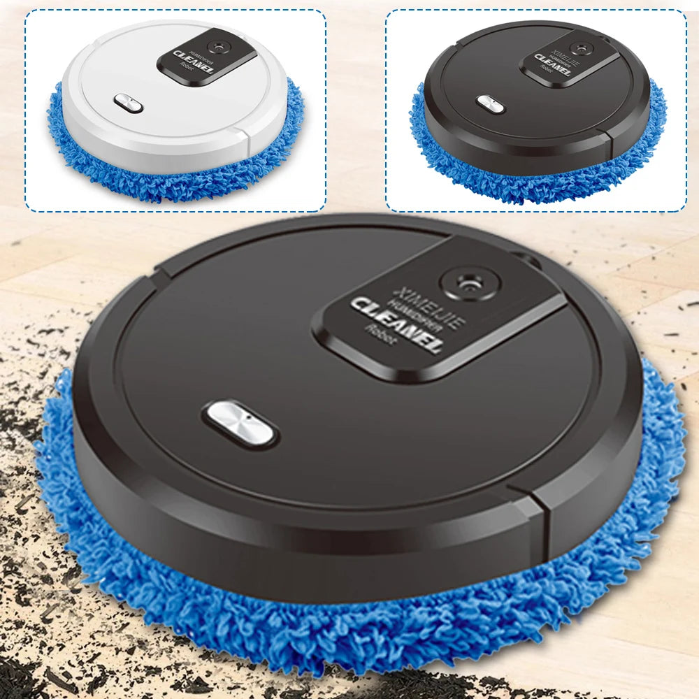 10000rpm Mopping Machine, Wet and Ary Dual-Purpose Mopping Machine, Automatic Mopping Machine-White/Black