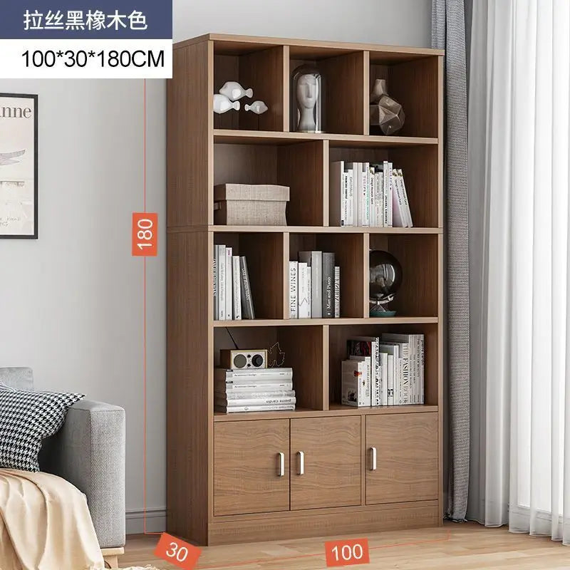 Luxury Library Office Book Storage Furniture Wooden Bookcase Bookshelf Office Furniture