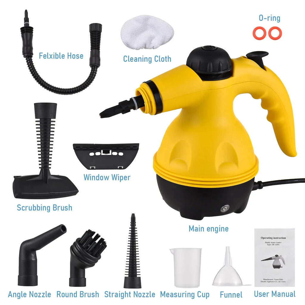 1500W High Temp Handheld Steam Cleaner Portable Deep Cleaning Tools for Kitchen Bathroom Car