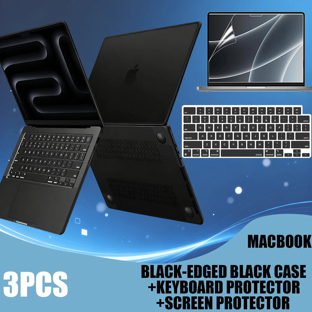 TPU Bumper Case Compatible With MacBook Pro 14 16 inch Case M4 M3 M2 M1 Pro/Max,  Anti-Cracking Case For MacBook Air 13 15''