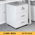 Movable with Lock, Small Cabinet for Office, Under Desk with Wheels, Multi-layer Storage Cabinet, Side Cabinet
