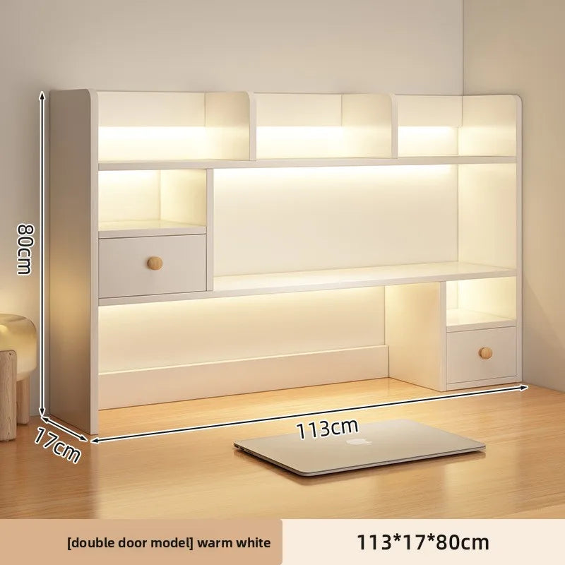 New Model Desktop Bookshelf Shelf Bedroom Office Table Small Multi-layer Shelf Living Room Desk Storage Simple Bookcase Factory