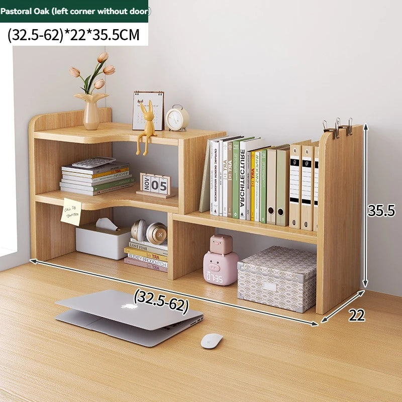 Bookshelf Office Desktop Storage Shelves Multi layer Scalable Shelves Student Desk Storage Boxes Small Bookcases