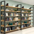 A Bookcase storage rack Room Storage Shelf Iron Art Room Office decoration Display Shelf Bookcase INS Minimalist and modern
