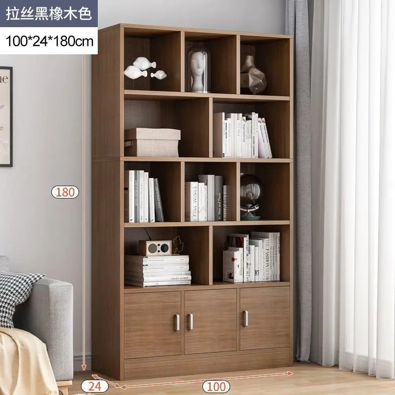 Luxury Library Office Book Storage Furniture Wooden Bookcase Bookshelf Office Furniture