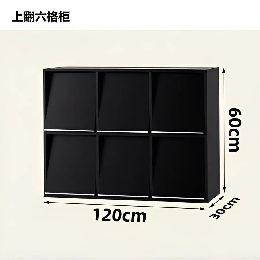 Kalek lattice cabinet free combination bookshelf floor shelf household living room wall low cabinet bookcase eight cabinets