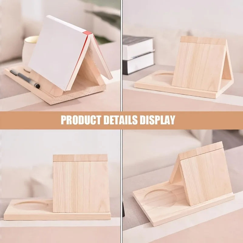 Duty Upgraded Triangular Bookshelf Thickened Wood-Freestanding Low-Profile Short Bookcase Suitable for Office,Desk Organization