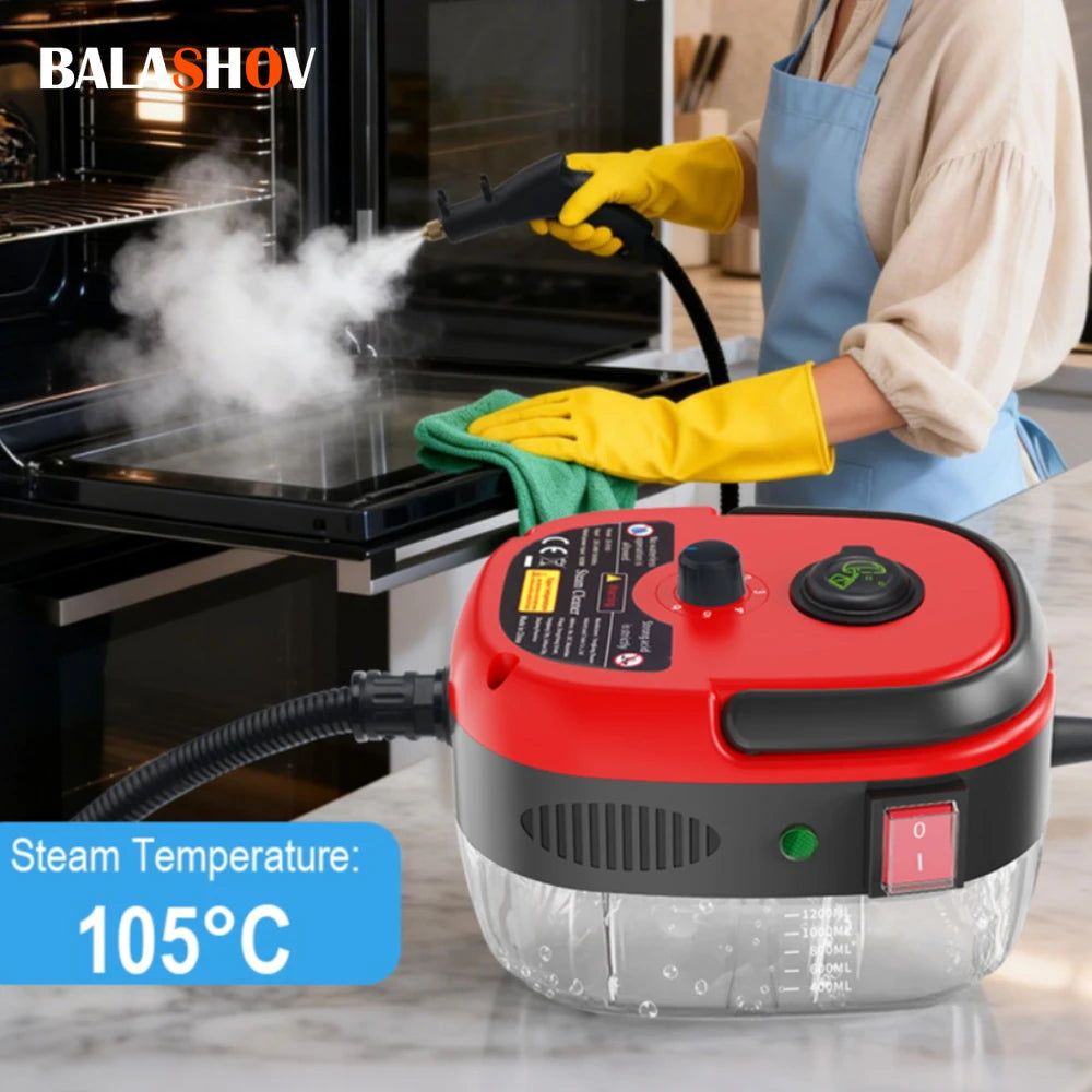 Portable Handheld High Pressure Steam Cleaner Household Multifunctional Steam Cleaning Machine Kitchen Hood Air Conditioner Car