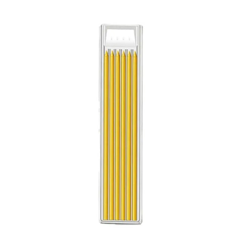 2.8mm Woodworking Pencil Deep Hole Marking Long Head Solid Carpenter Pencil Built-in Sharpener Metal Woodworking Marking Tool