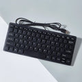 Plug Play USB Wired Keyboard Mute Slim Replaceable Keyboard Lightweight 78 Keys Keyboard Desktop Computer