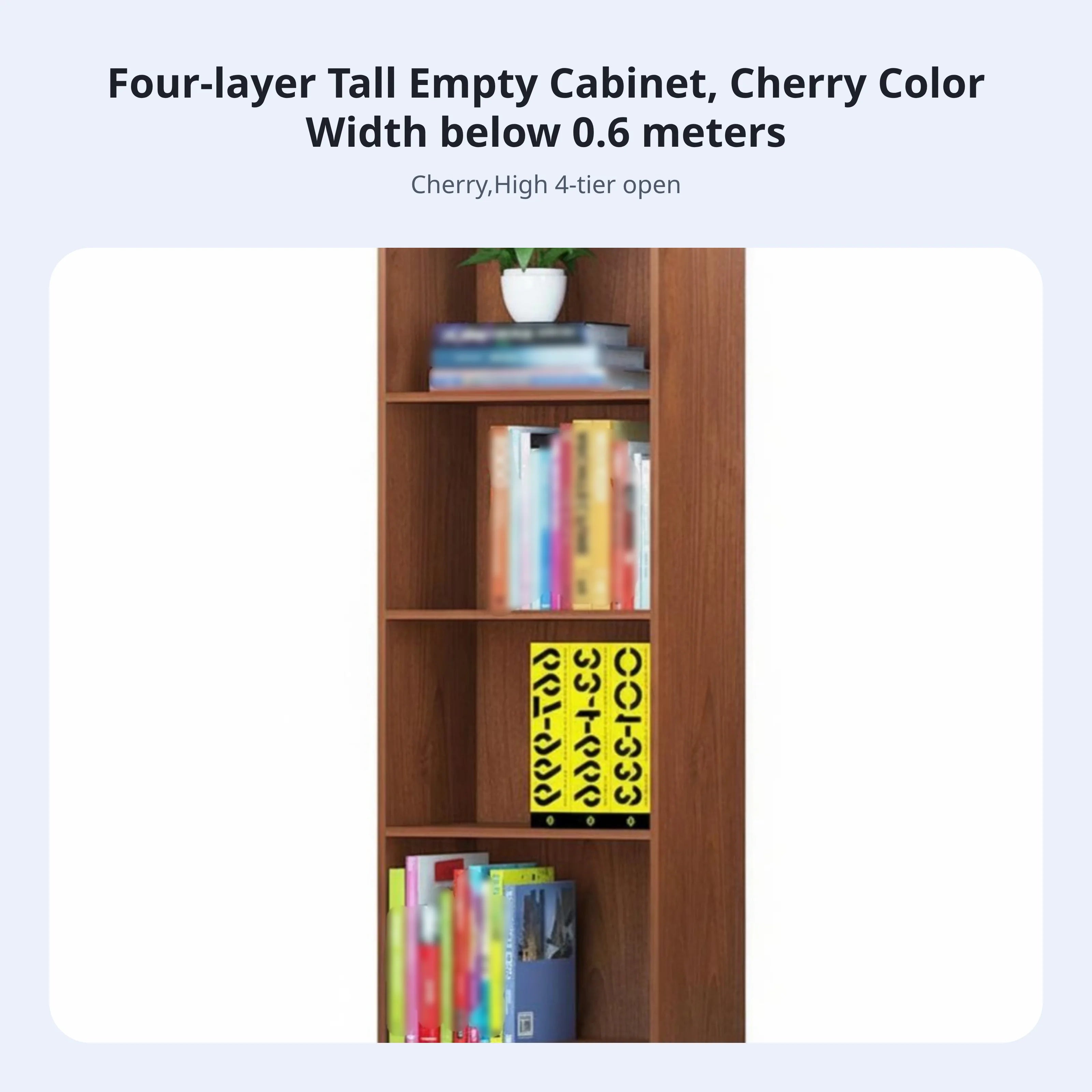 Windowsill Cabinet Space-Saving 6-Tier Narrow shelving unit adaptable Multi-Purpose for Students, Office Workers