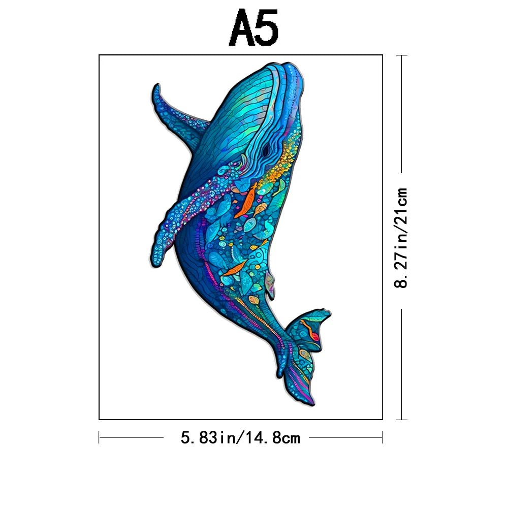Adult advanced plywood puzzle, unique irregular animal shaped particles, suitable for home games and home decoration - ideal gif