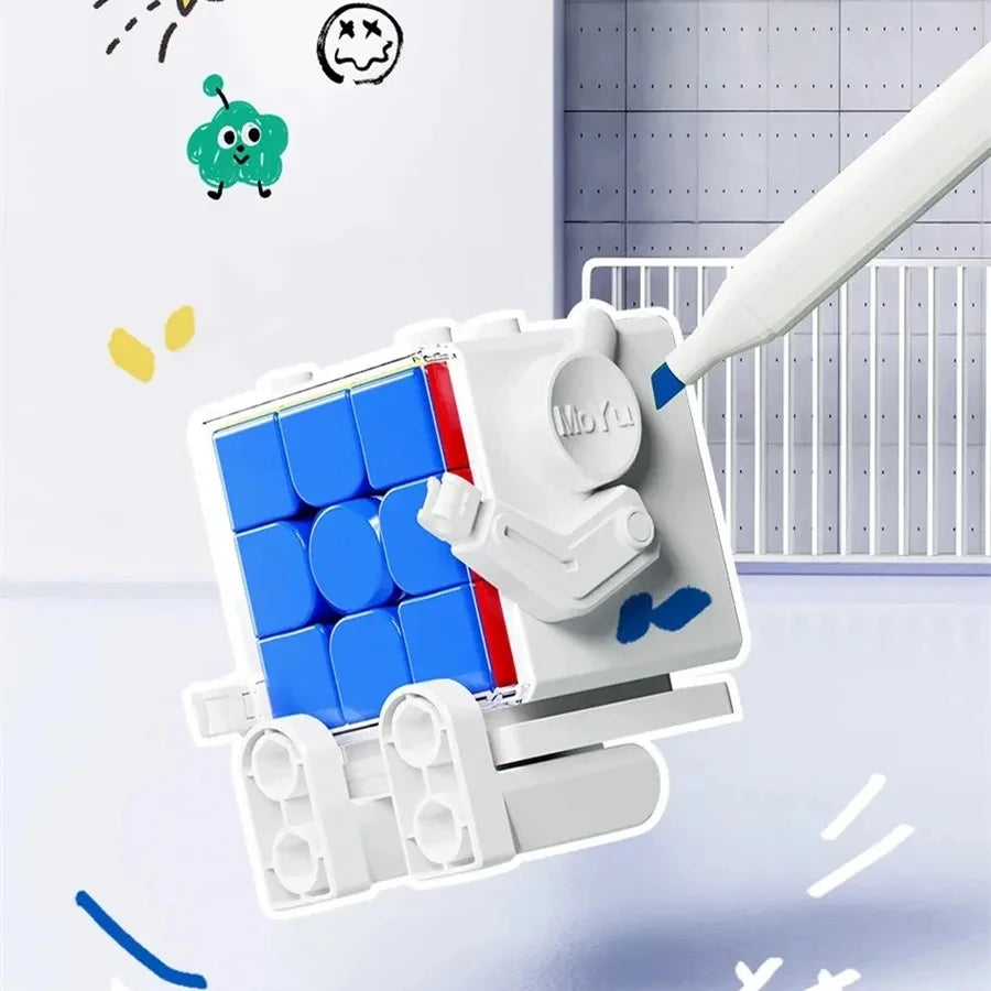 Moyu Cube Classroom Cube Robot 2x2 3x3 4x4 5x5 Magic Cube Magnetic  Beginner DIY Cubes  Professional Puzzle Toys Children Gift