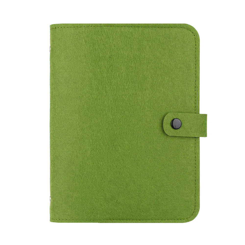 A5 A6 New Office Supplies Stationery Travel Diary Portable Diary Felt Notebook Felt Shell Ring Binder