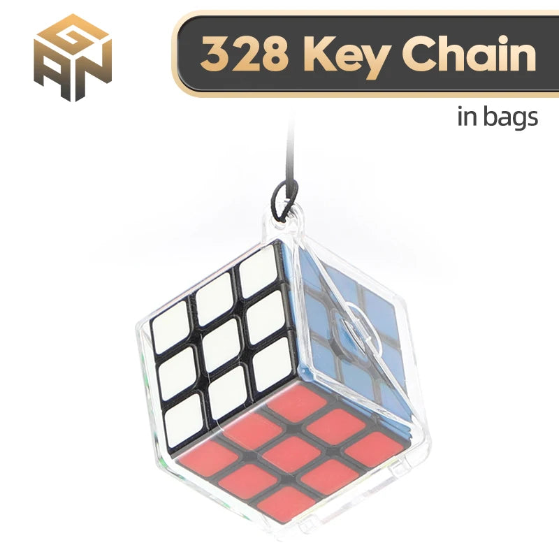 GAN 330 Mini 3x3 Keychain Cube 3x3x3 Gan330 Mini Speedcube Stickerless 3x3 Speed Cube Professional Magic Cube Puzzle Toys