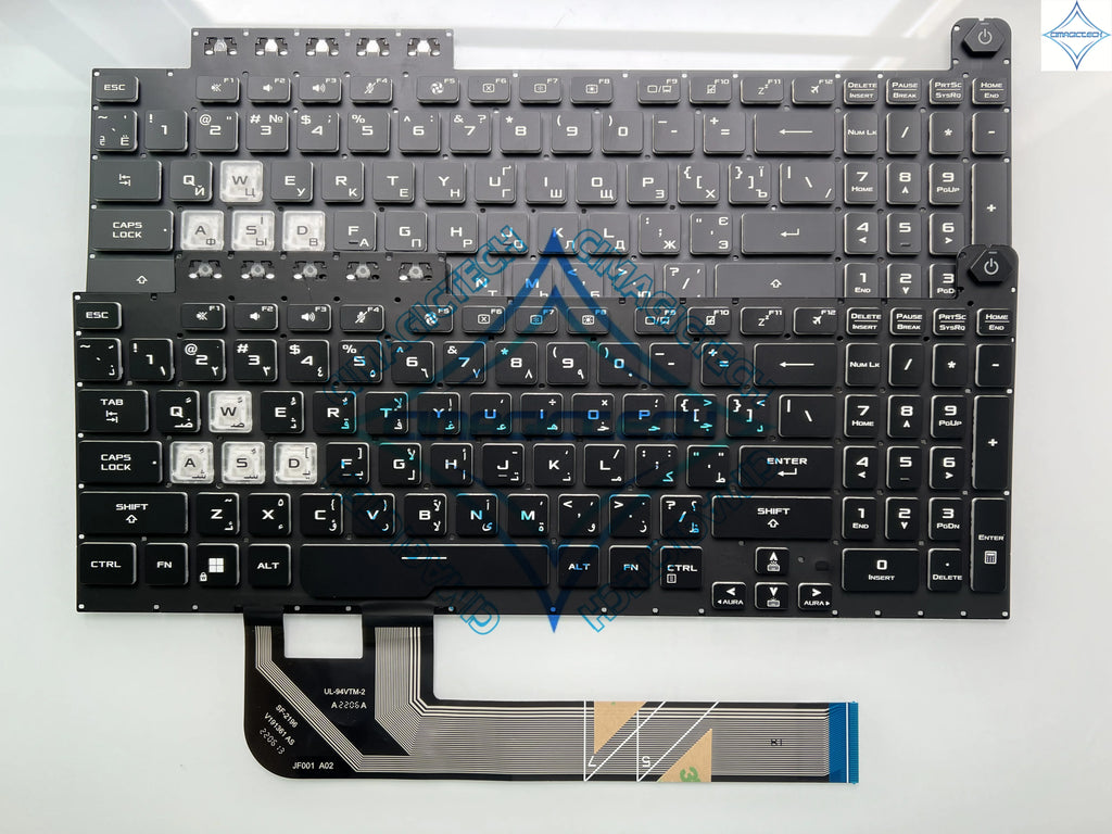New US UA Arabic Ukrainian Russian For ASUS TUF Gaming F15 FX506 FA506 FX506H FX506LI FX506LH F17 FX706 FA706 FX706LI Keyboard