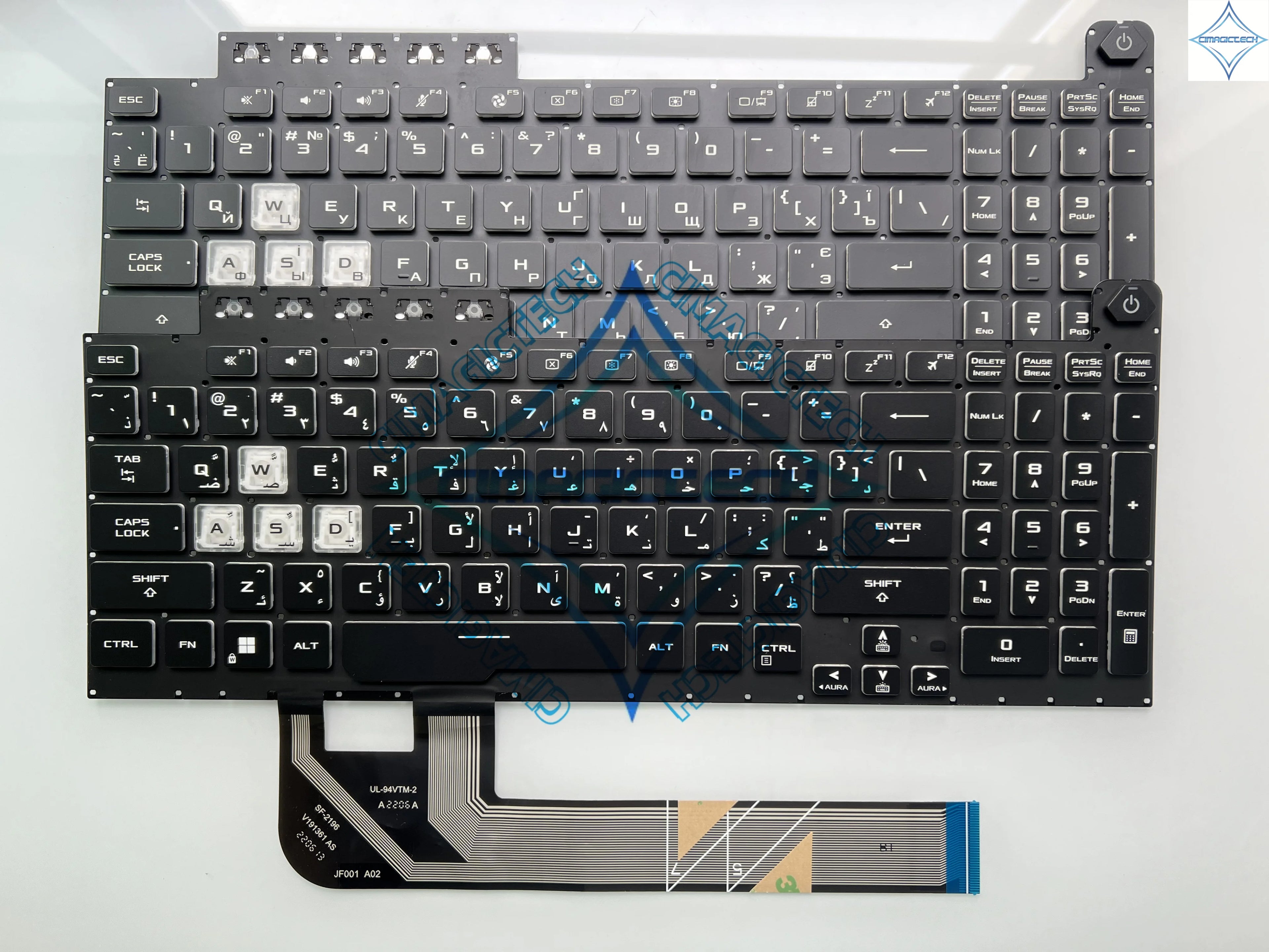 New US UA Arabic Ukrainian Russian For ASUS TUF Gaming F15 FX506 FA506 FX506H FX506LI FX506LH F17 FX706 FA706 FX706LI Keyboard