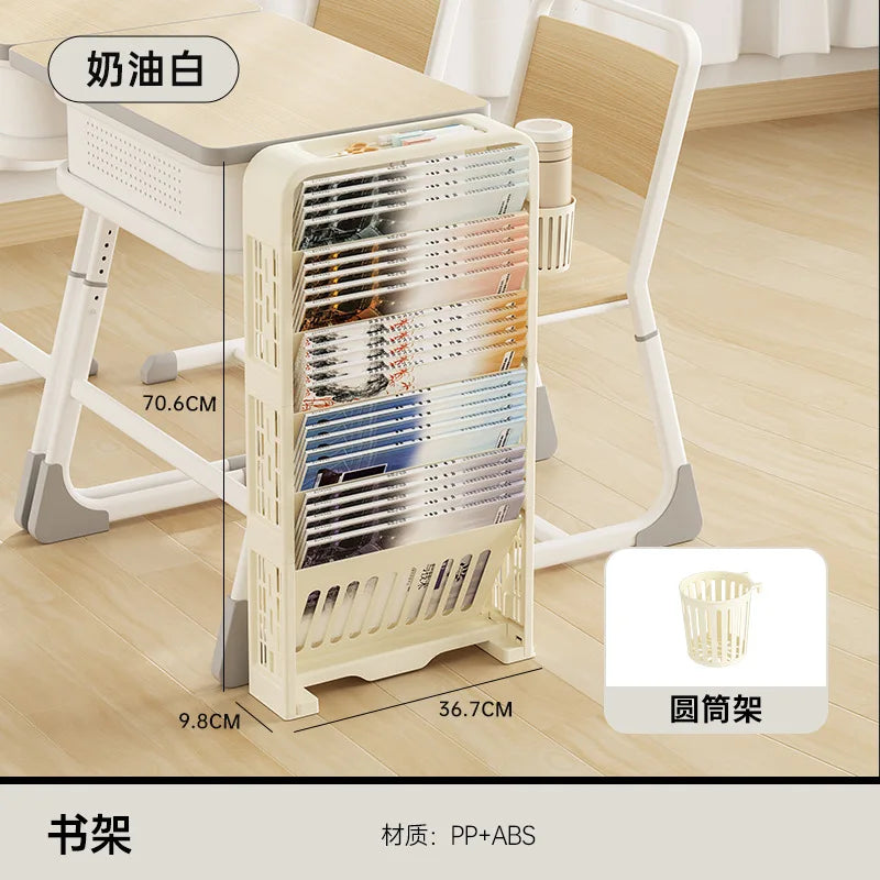 Multilayer Simplicity Removable Office File Rack Magazine Books Stationery Storage Rack Household Dormitory Small Bookshelf