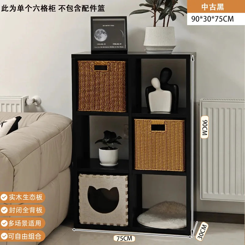 BookShelf Decor Living Room Cabinets Dressers Display House Desk Boocase Entryways Wood Storage Luxury Cabinet Trendy Furniture