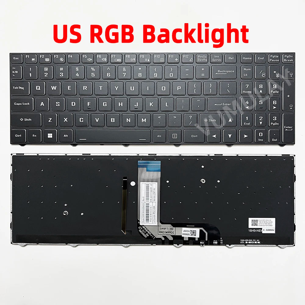 US/Russian Keyboard for Gigabyte Gaming G5 GD KD MD G5 KC-5US1130SH G7 KC G7 GD MD CLEVO N15Z3 PB70 PB71 PB50/51 CVM18H93K09430