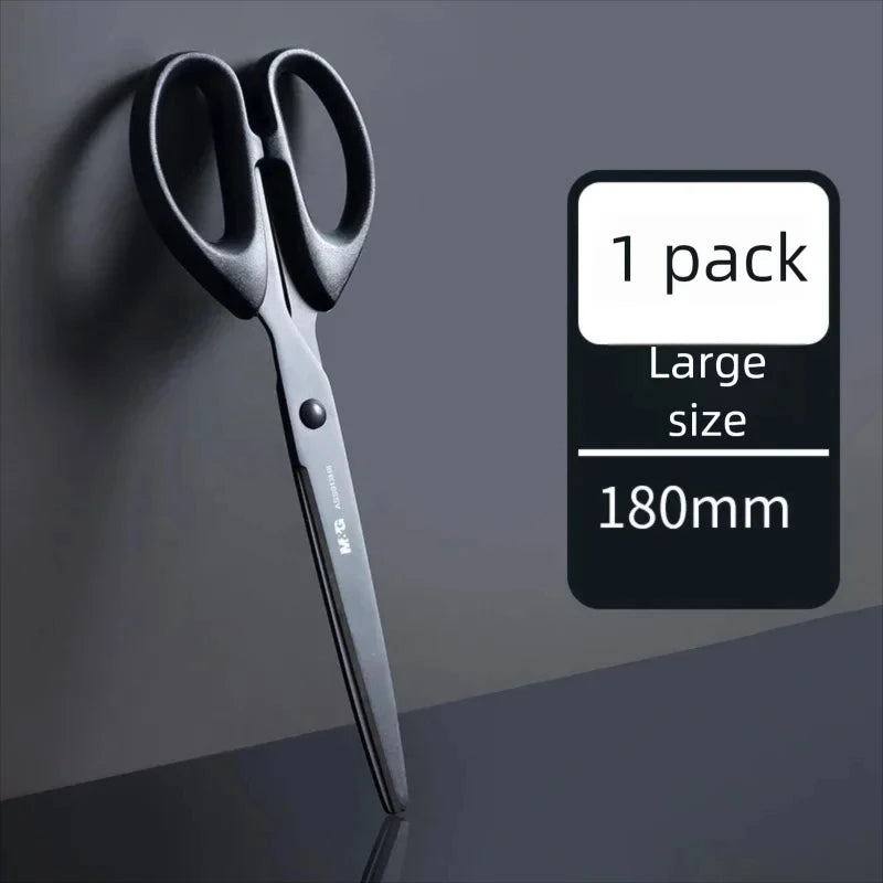 M&G Black Blade Scissors 160/180mm Rust-Proof Sharp for Student Paper Cutting Tailor Household & Office Supplies