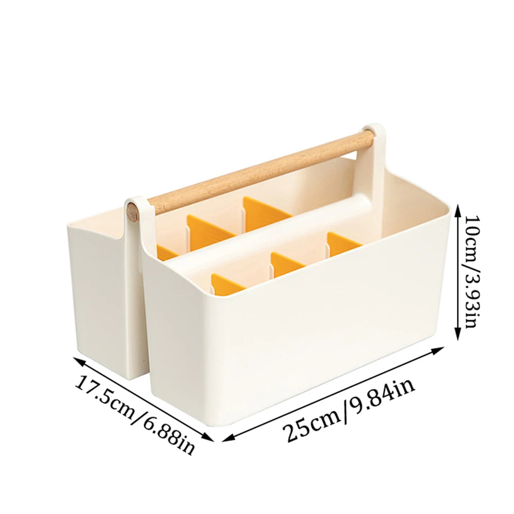 Portable Desktop Pen Holder Large Capacity Cute Marker Pen Stationery Storage Box Creative Pencil Holder Desktop Organizer