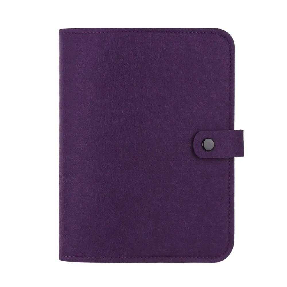 A5 A6 New Office Supplies Stationery Travel Diary Portable Diary Felt Notebook Felt Shell Ring Binder