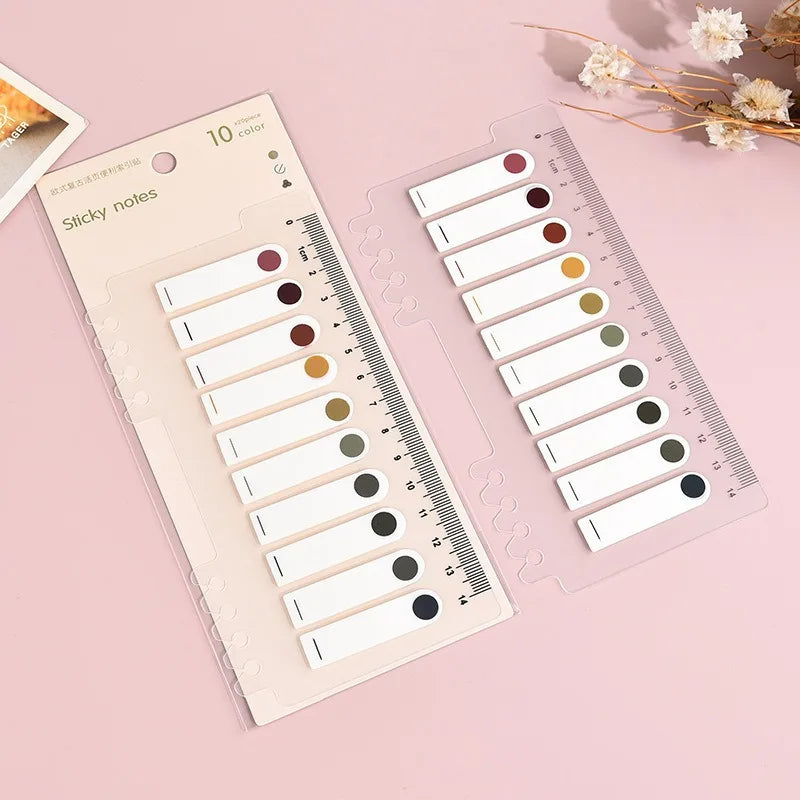 Color Self Adhesive Memo Pad Sticky Notes Bookmark Point It Marker Memo Sticker Paper Office School Supplies