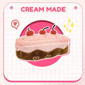 Sweet Korean Cherry Cake Pencil Case for Girls Aesthetic Makeup Pouch Ins Kawaii Cosmetic Stationery Organizer Back To School