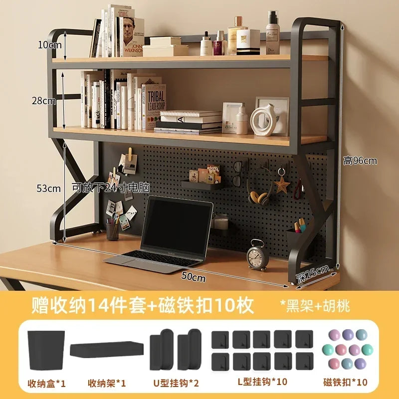 Multi-functional Bookcases for Student Desk Storage Shelf Desktop Multi-layer Simple Bookshelf Iron Home Furniture
