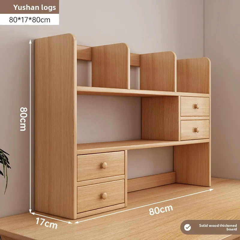New model Desktop bookshelf shelf bedroom office table small multi-layer shelf living room desk storage simple bookcase
