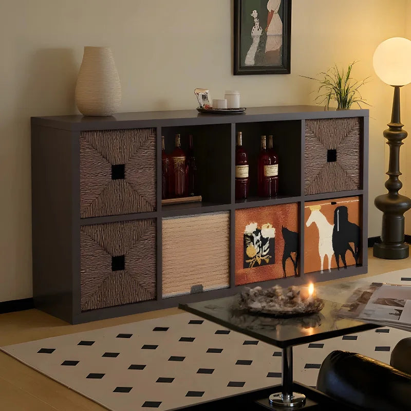 BookShelf Decor Living Room Cabinets Dressers Display House Desk Boocase Entryways Wood Storage Luxury Cabinet Trendy Furniture
