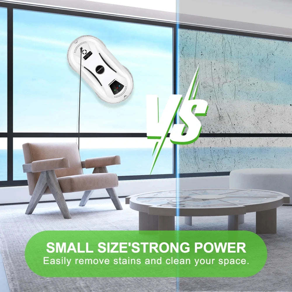PuRuiKai  Window Cleaning Robot High Suction Electric Window Cleaner Robot Anti-falling Remote Control Robot Vacuum Cleaner